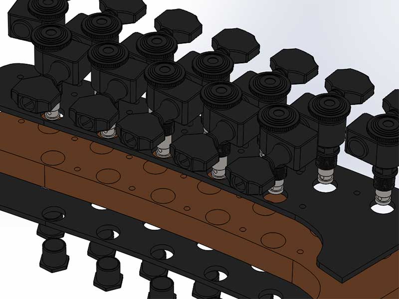 Parker Fly Headstock Exploded Assembly Render Bottom Askew