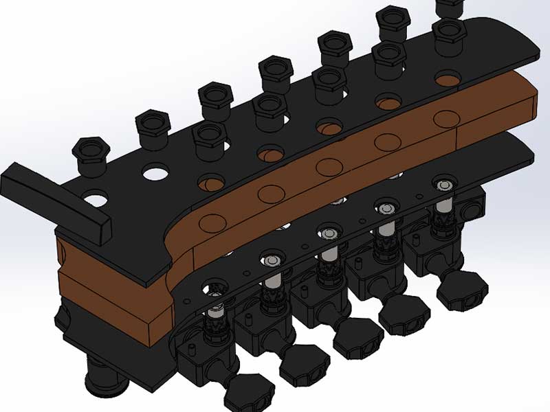 Parker Fly Headstock Exploded Assembly Render Top Askew